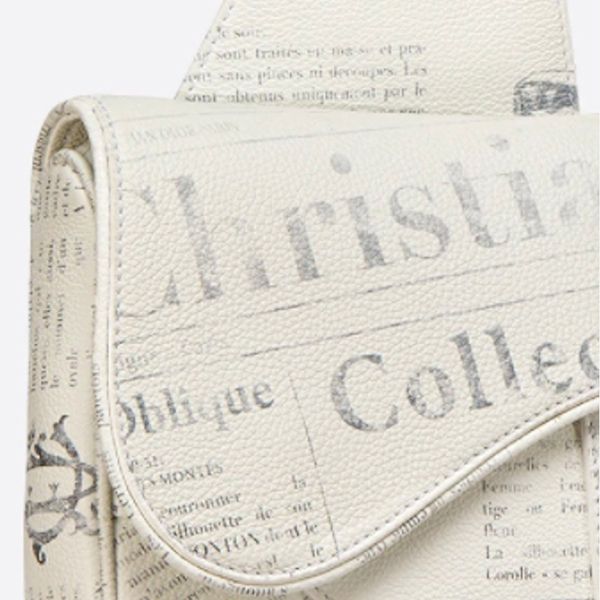 unisex【ディオール】モダン！ニュースペーパープリント偽物☆SADDLE POUCH 1ADPO093YWL_H51E